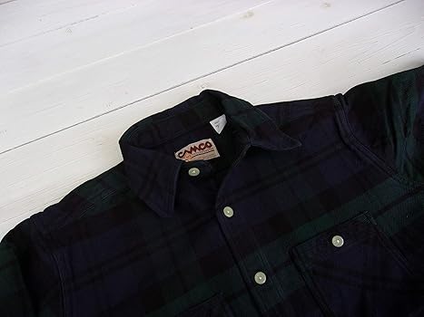 Amazon.co.jp: [カムコ] ネルシャツ 長袖 ヘビーコットン